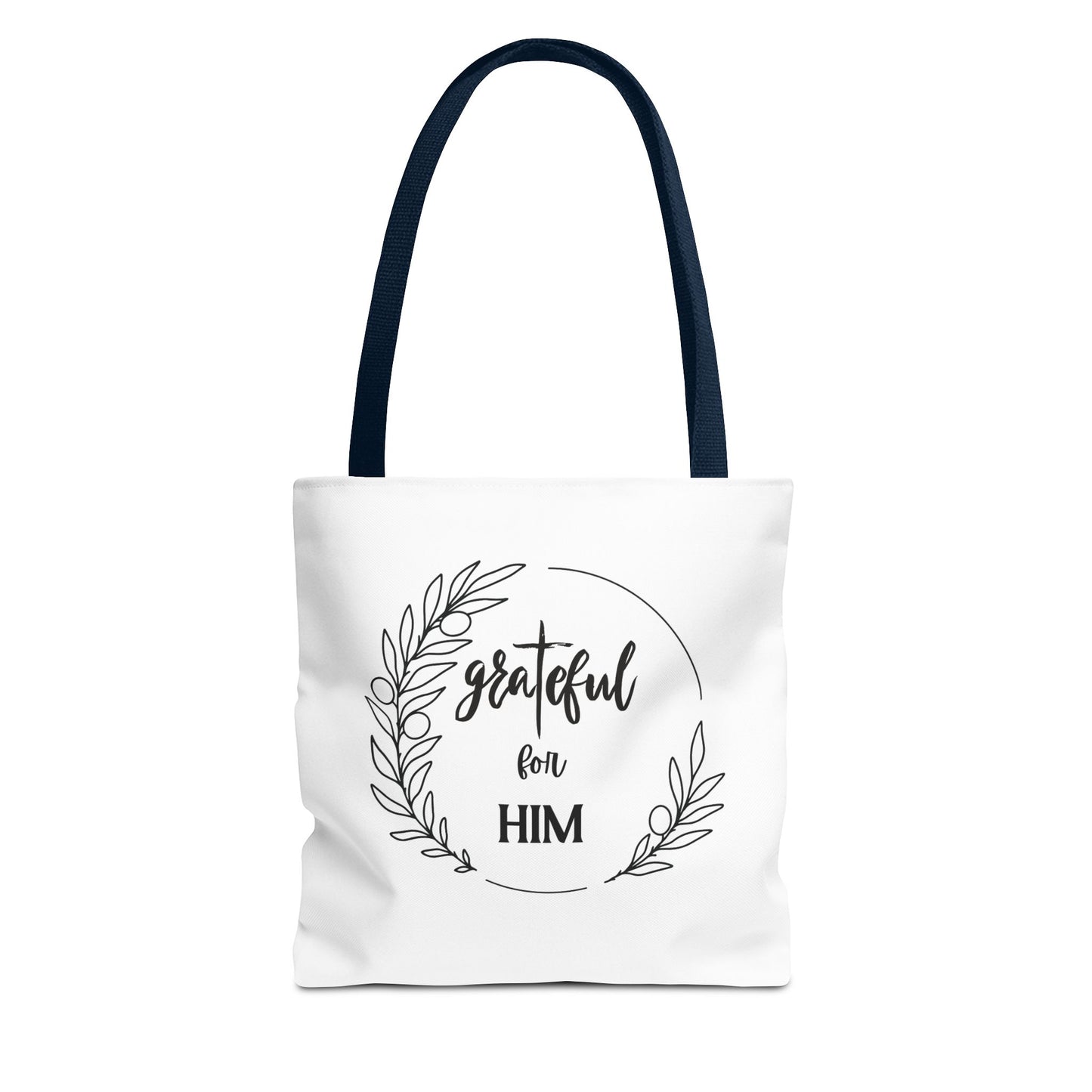 Unisex graTeful For Him Round Motif Tote Bag