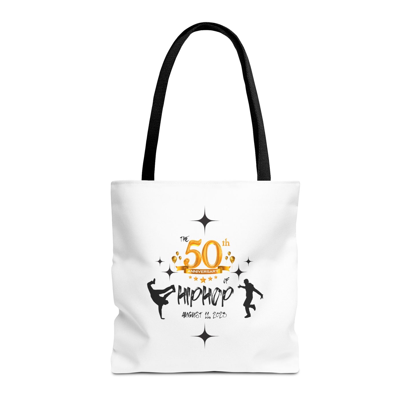 Unisex 50th Anniversary of HipHop August 11, 2023 Commemorative Tote Bag HipHop Anniversary Tote Music Fan Tote Bag Gift For DJ Music Lover