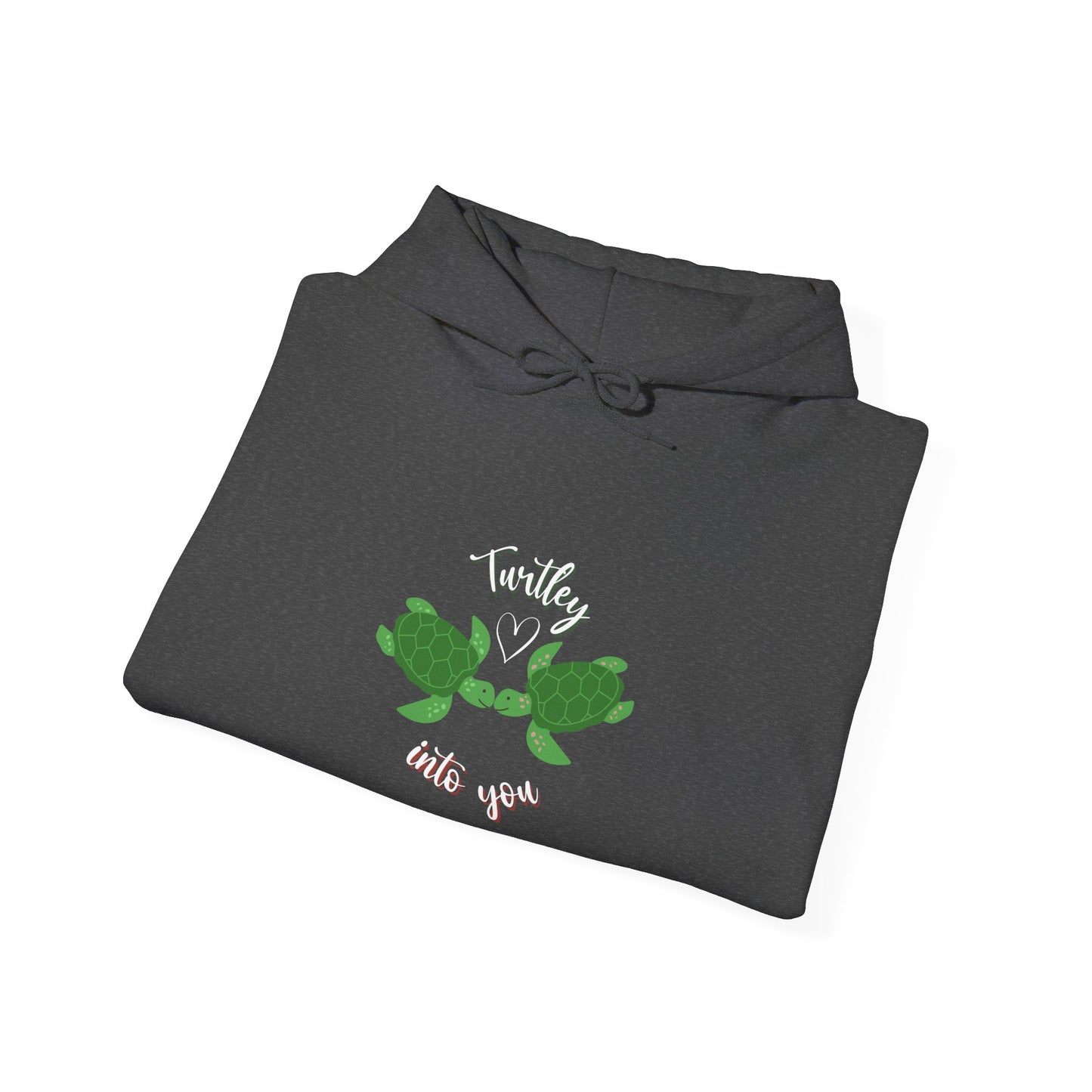 Unisex Cute Turtle Lover Turtley Into You Hooded Sweatshirt