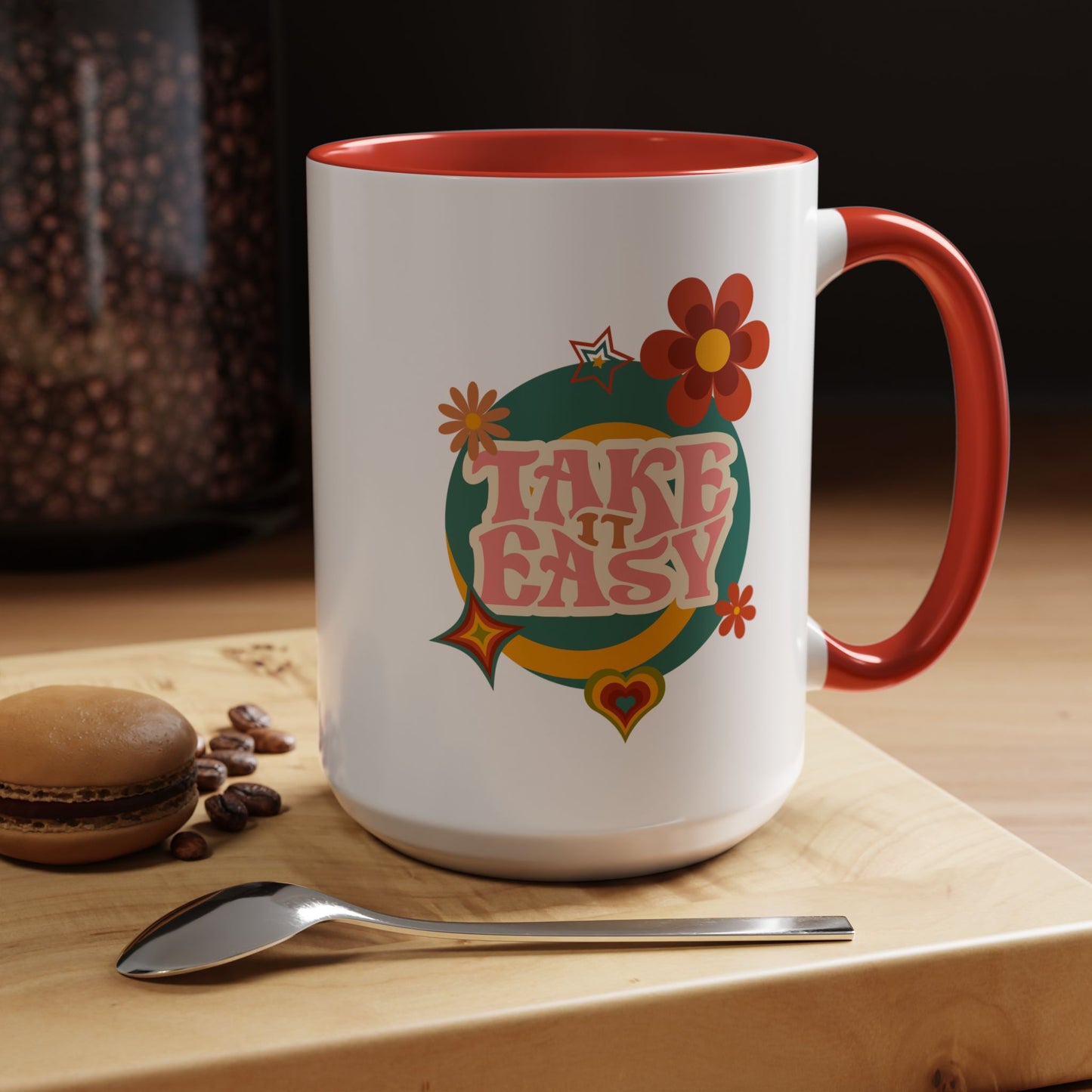 11oz/15oz Retro Vibes Take It Easy Coffee Mug