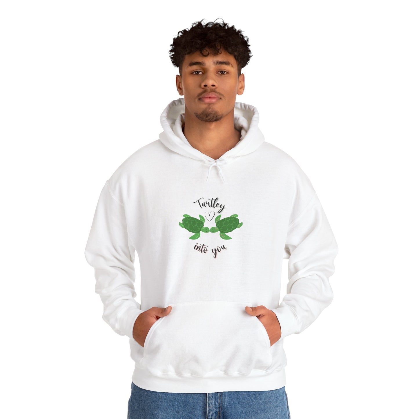 Unisex Cute Turtle Lover Turtley Into You Hooded Sweatshirt