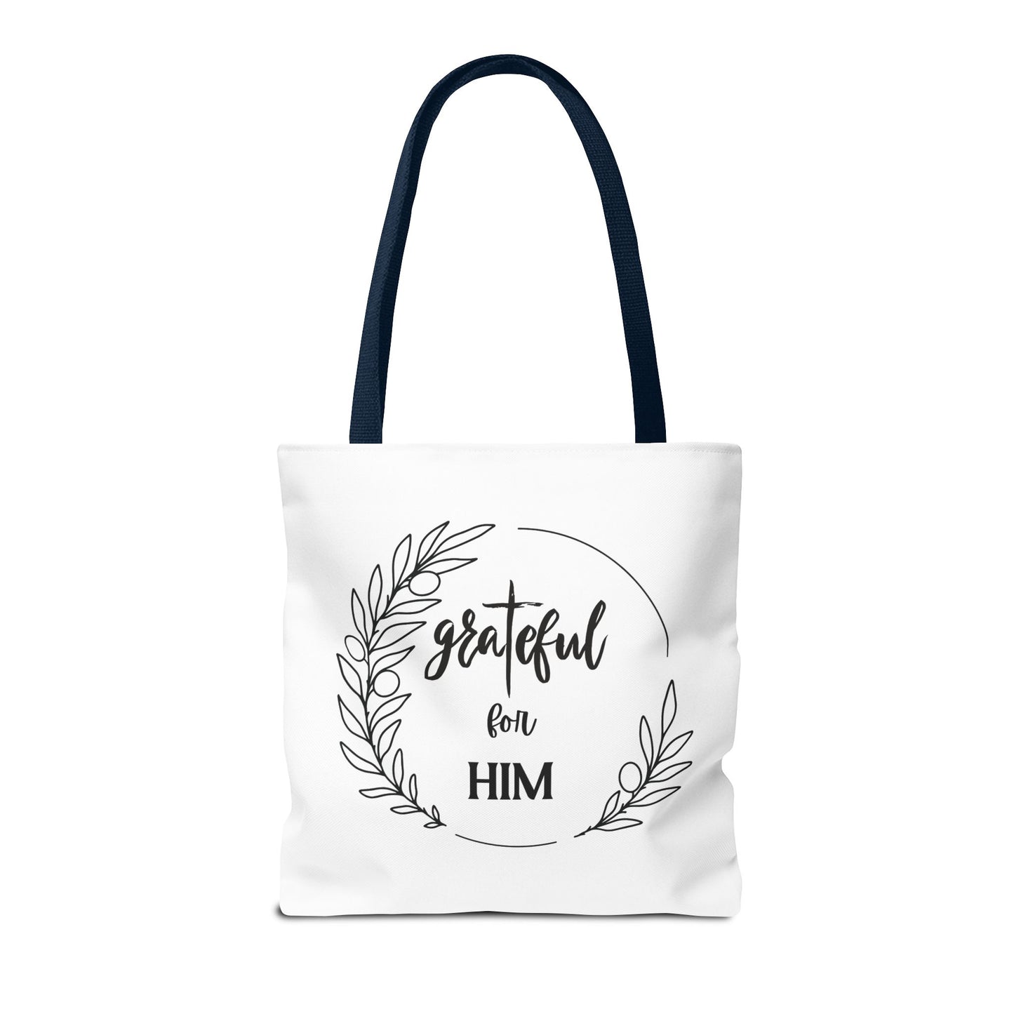 Unisex graTeful For Him Round Motif Tote Bag