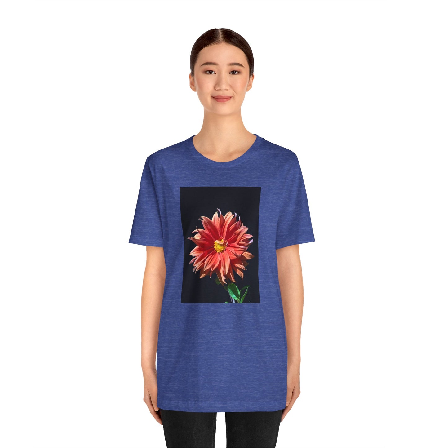Unisex Jersey Short Sleeve Dahlia Flower T-Shirt