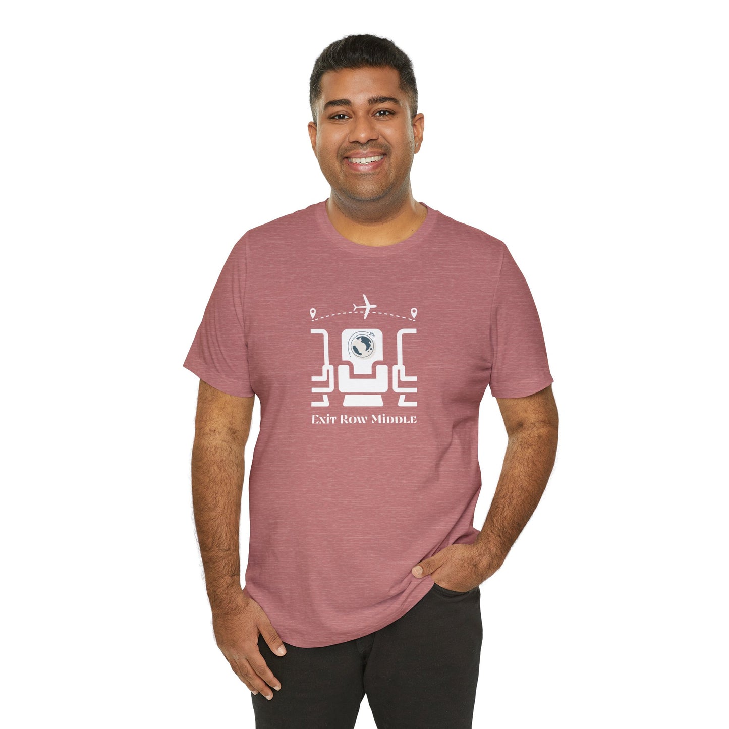 Unisex Jersey Short Sleeve Exit Row Middle Travel T-Shirt