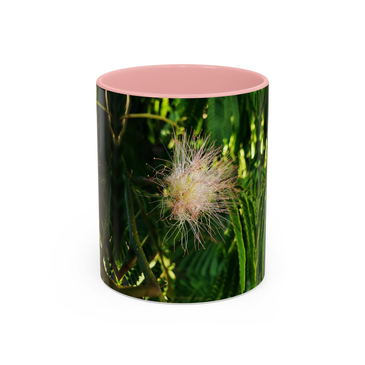 11oz /15oz Garden Themed Silk Blossom Plant Foliage Two Tone Coffee Mug