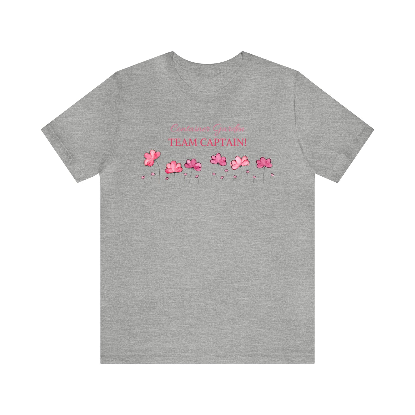 Unisex Gardening Shirt, Container Garden Team Captain T-Shirt