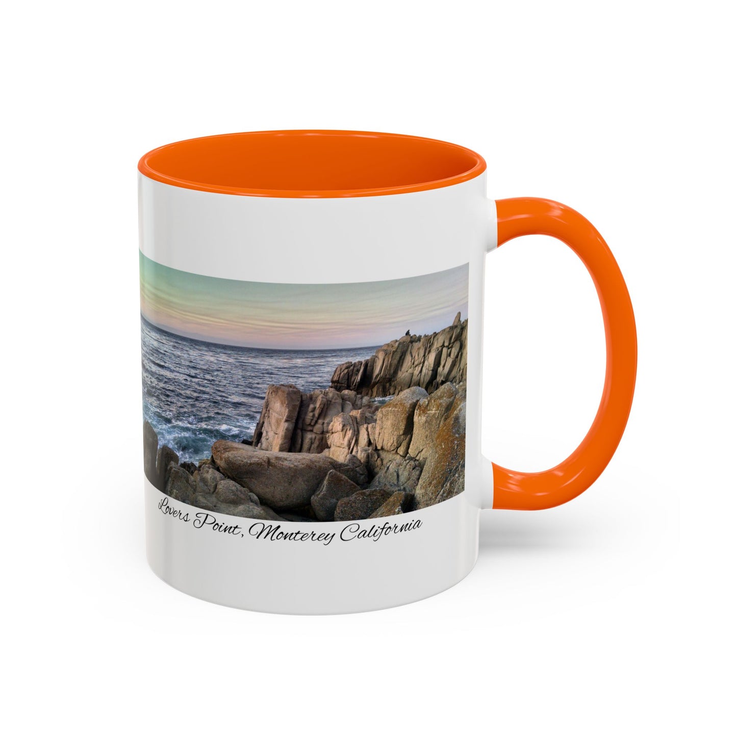 11oz/15oz Ocean View Travelers Coffee Mug Lovers Point, Monterey California San Francisco Bay Area Keepsake
