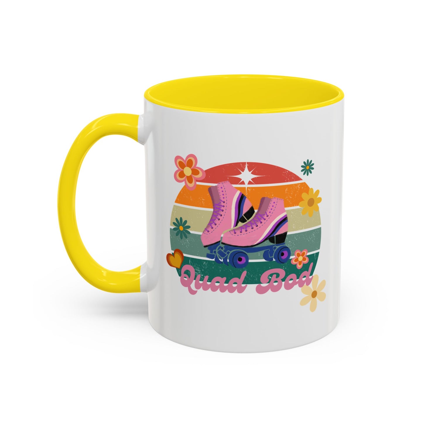 11oz/15oz Retro Vibes Roller Skate Quad Bod Coffee Mug