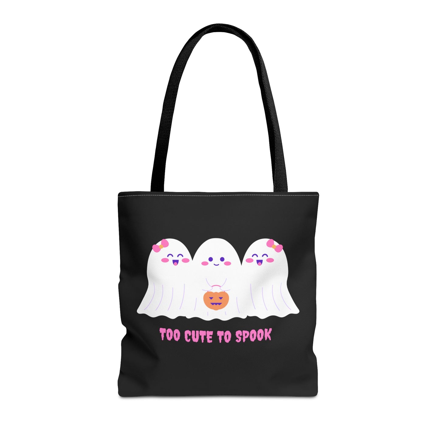 Cute Ghost Halloween Tote Bag Gift for Halloween Spooky Season Trick or Treating Bag Halloween Tote Fall Tote Bag Cute Tote Gift Idea