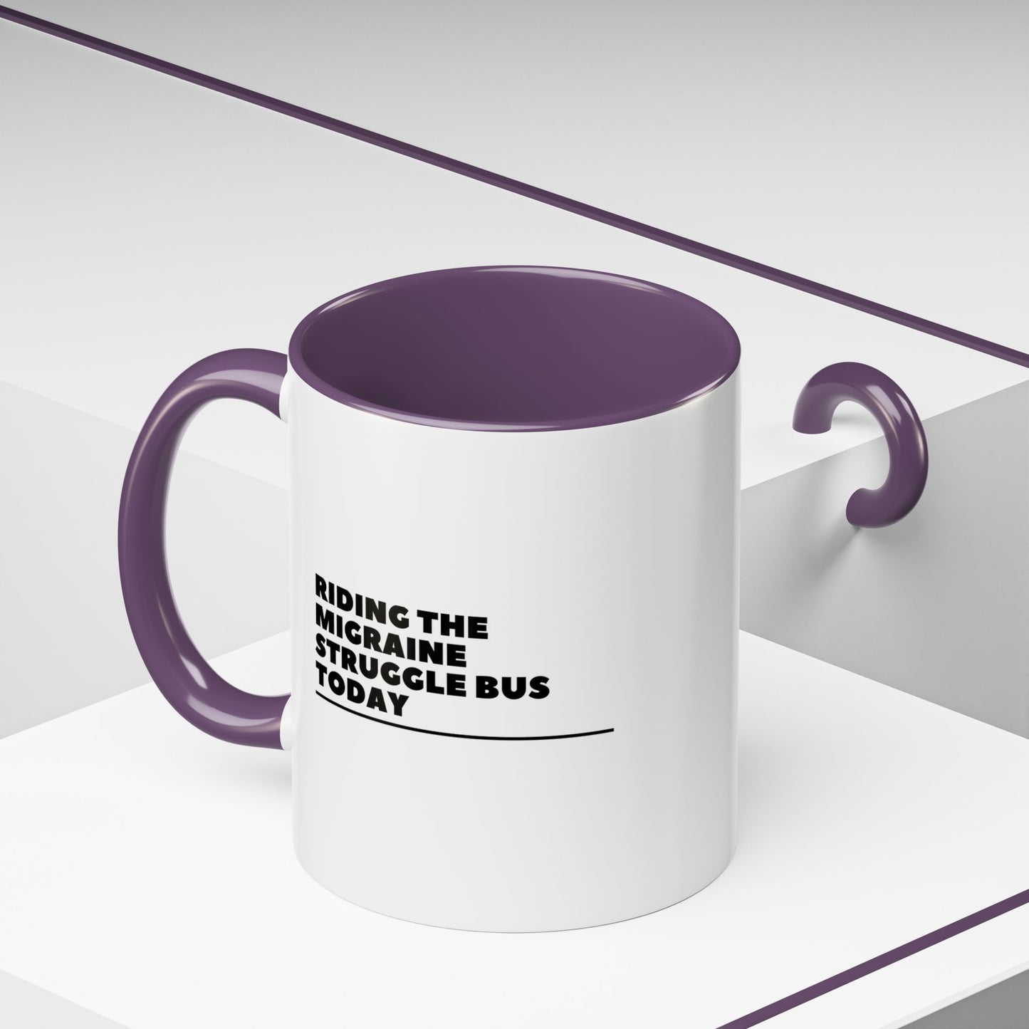 11oz/15oz Migraine Day Invisible Illness Warrior Riding The Migraine Struggle Bus Coffee Mug