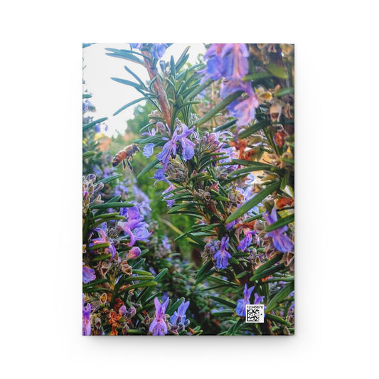 Hardcover Journal Matte Rosemary Bee Pollinator