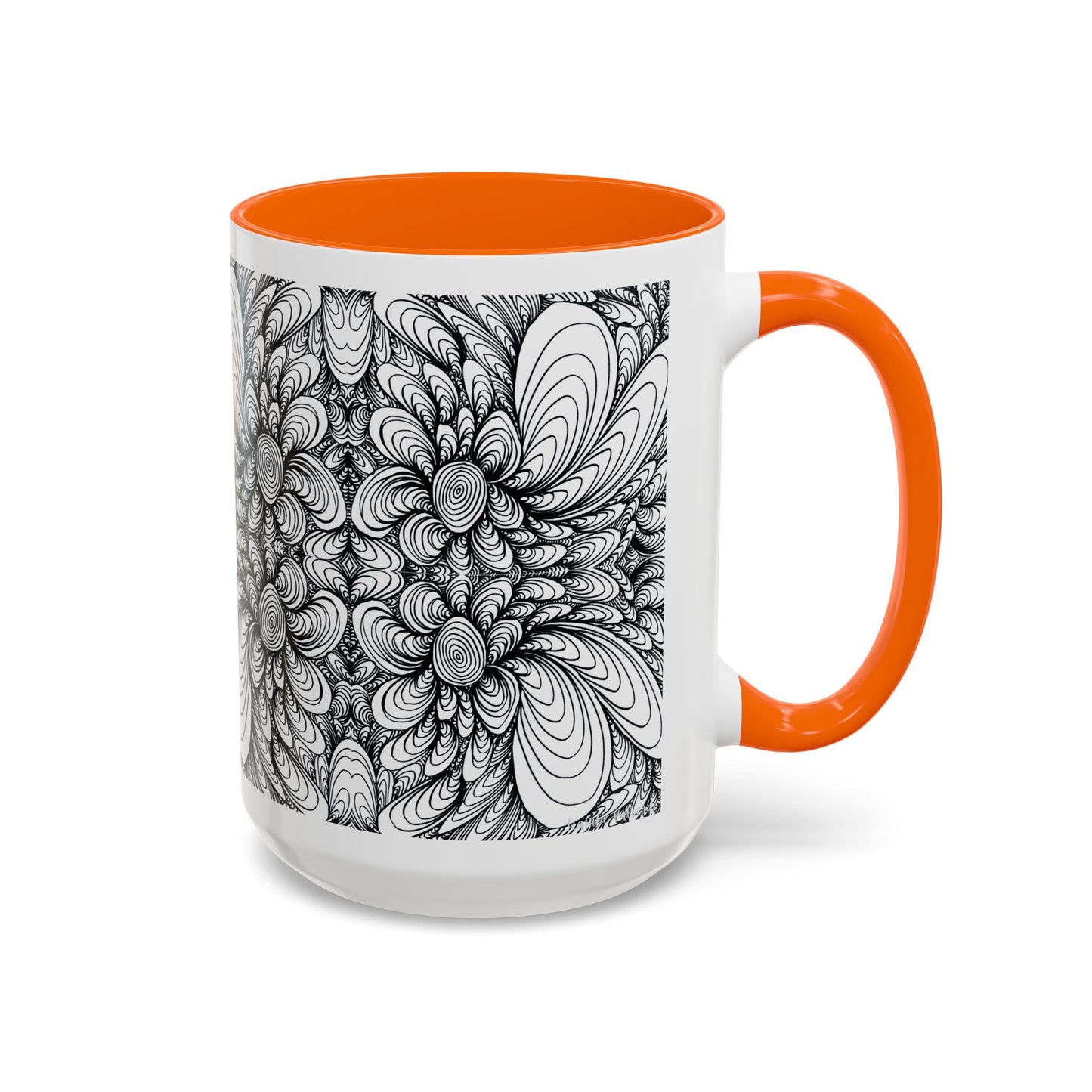 11oz/15oz Original Line Art Mug - Blooms