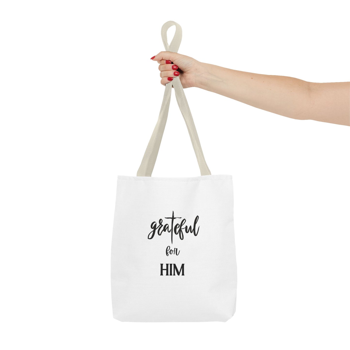 Unisex GraTeful For Him Faith Bible Study Reusable Lunch Bag Everyday Carry Tote Bag
