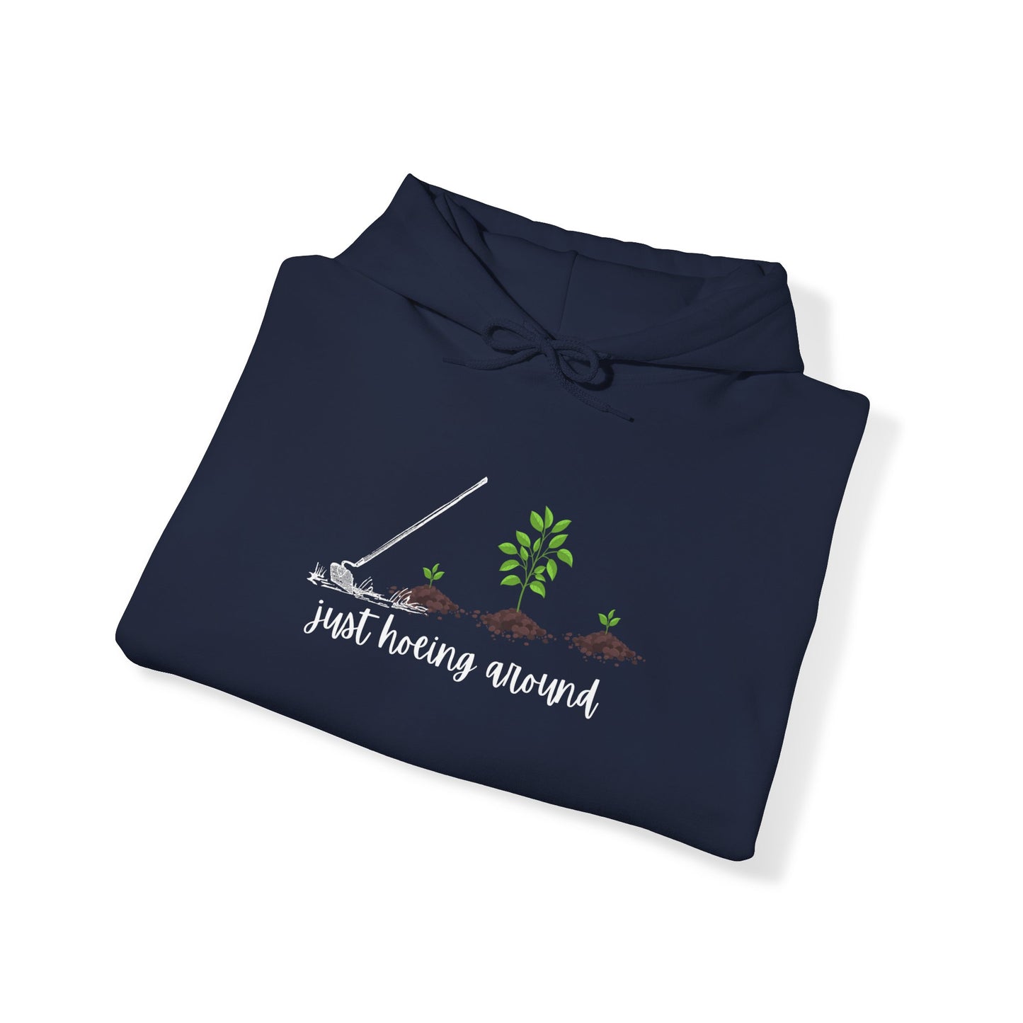 Unisex Heavy Blend™ Just Hoeing Around Gardening Hooded Sweatshirt