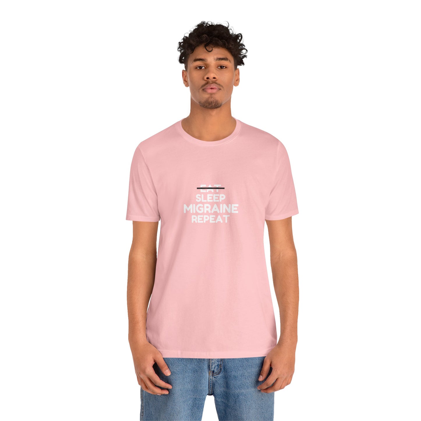 Unisex Migraine Day Invisible Illness Warrior Eat Sleep Migraine Repeat Tshirt