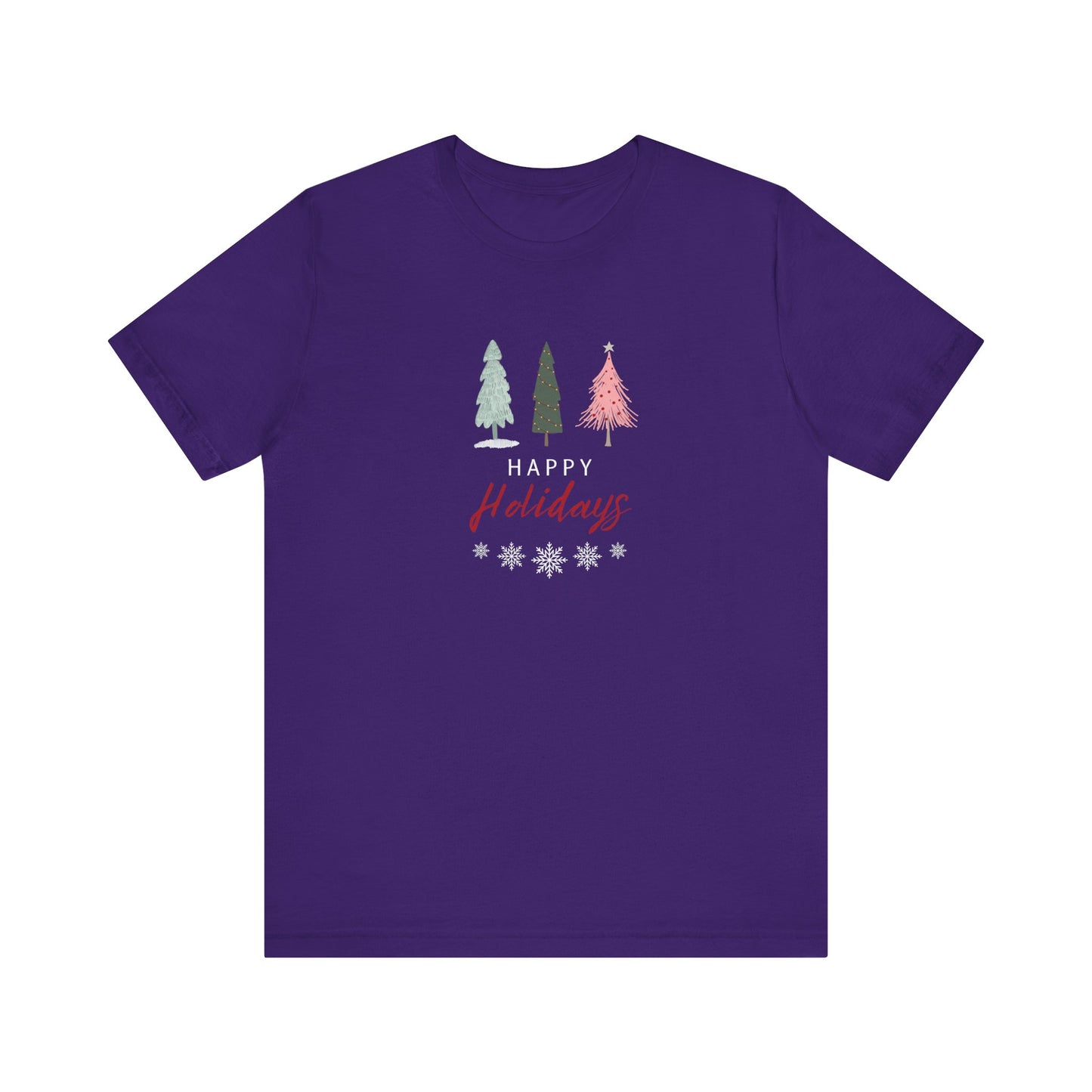 Unisex Jersey Short Sleeve Happy Holidays Seasons Greetings Fall T-Shirt