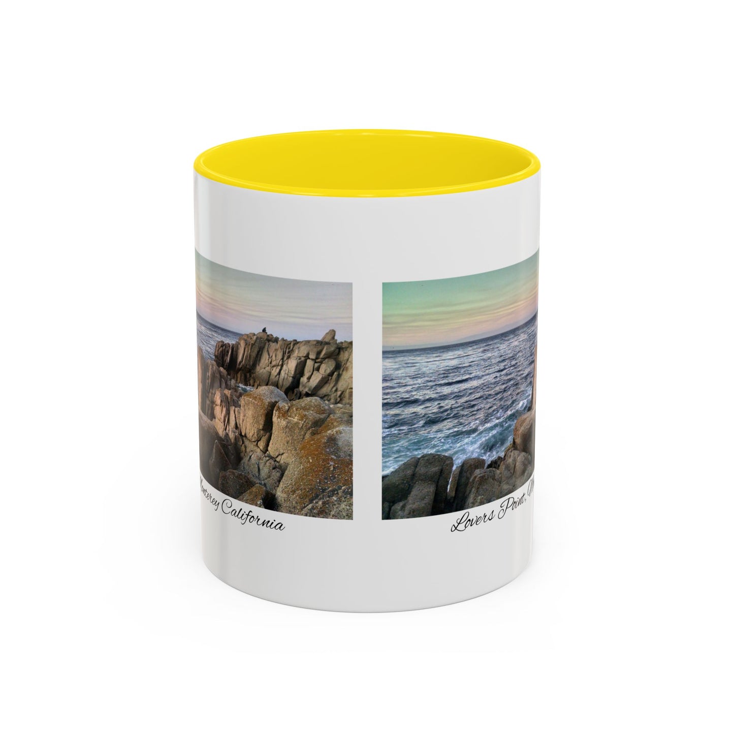 11oz/15oz Ocean View Travelers Coffee Mug Lovers Point, Monterey California San Francisco Bay Area Keepsake