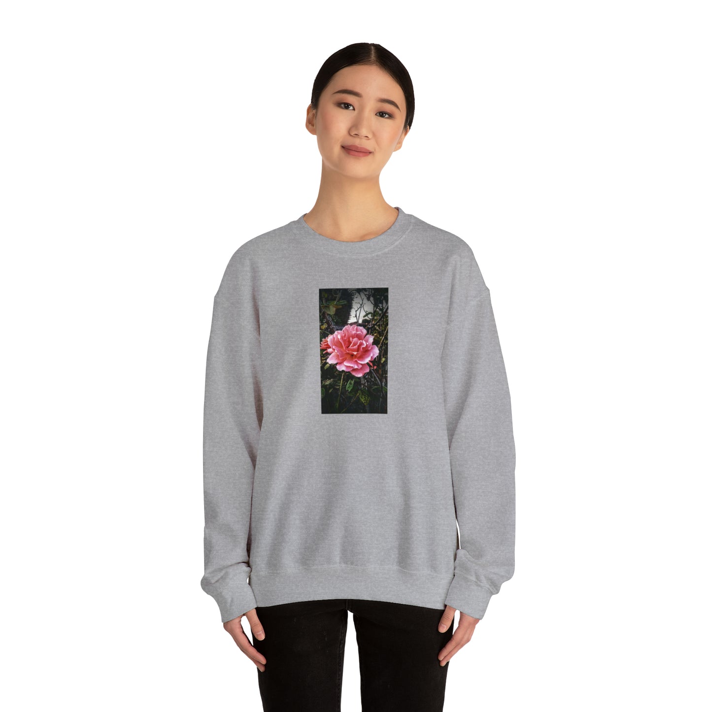 Unisex Double Delight Rose Flower Sweatshirt