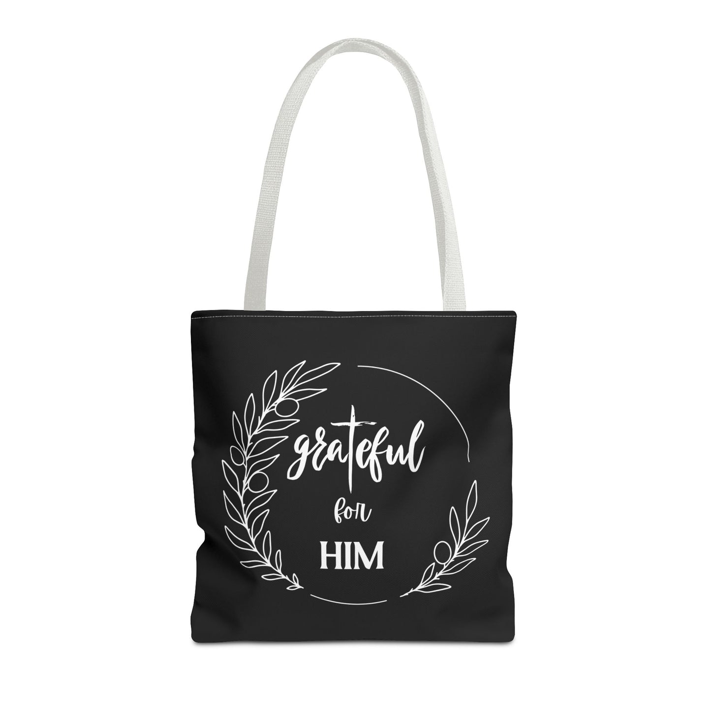 Unisex graTeful For Him Round Motif Tote Bag