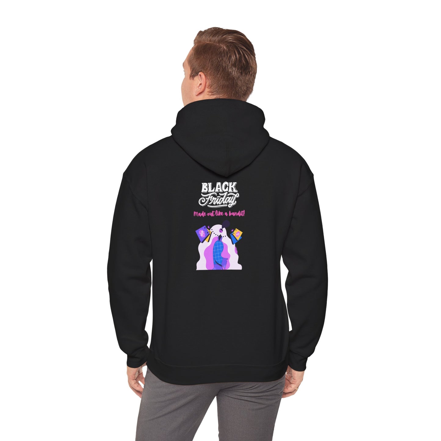 Unisex Black Friday Christmas Shopping Hooded Sweatshirt