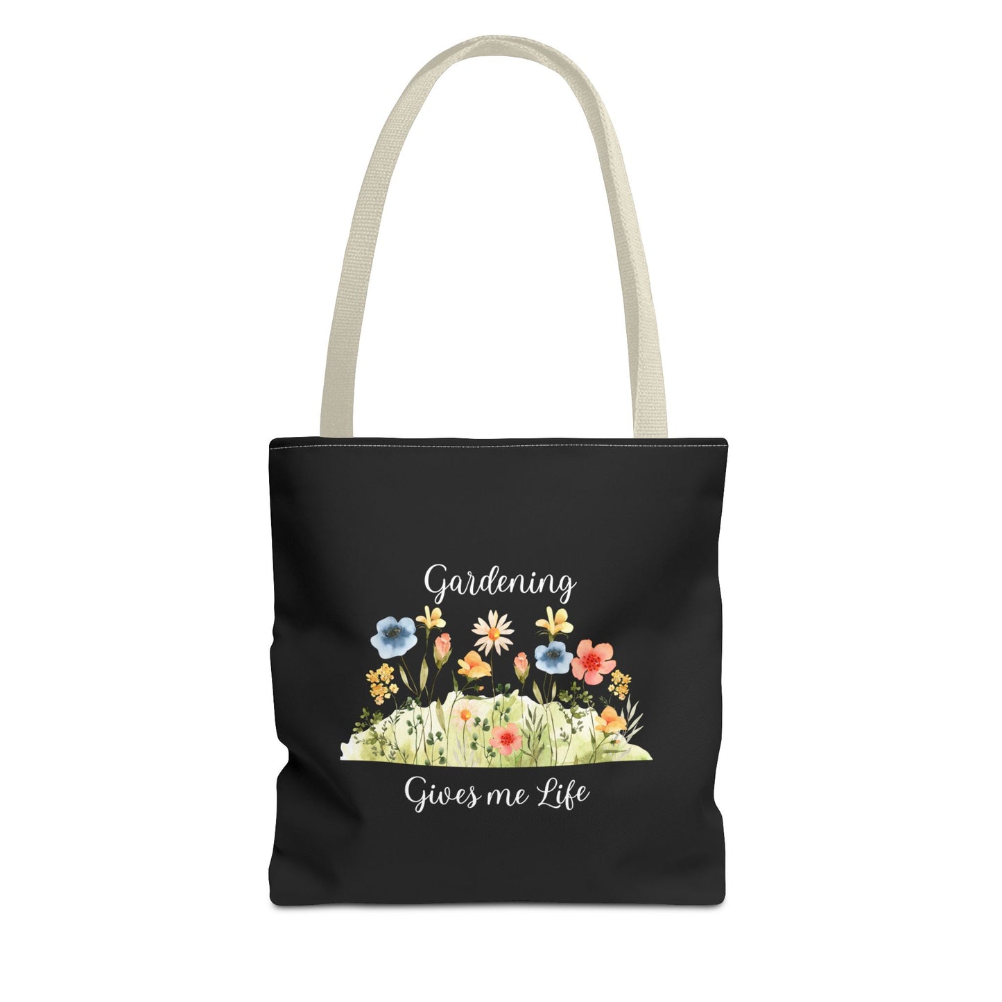 Unisex Gardening Gives Me Life Tote Bag - Black