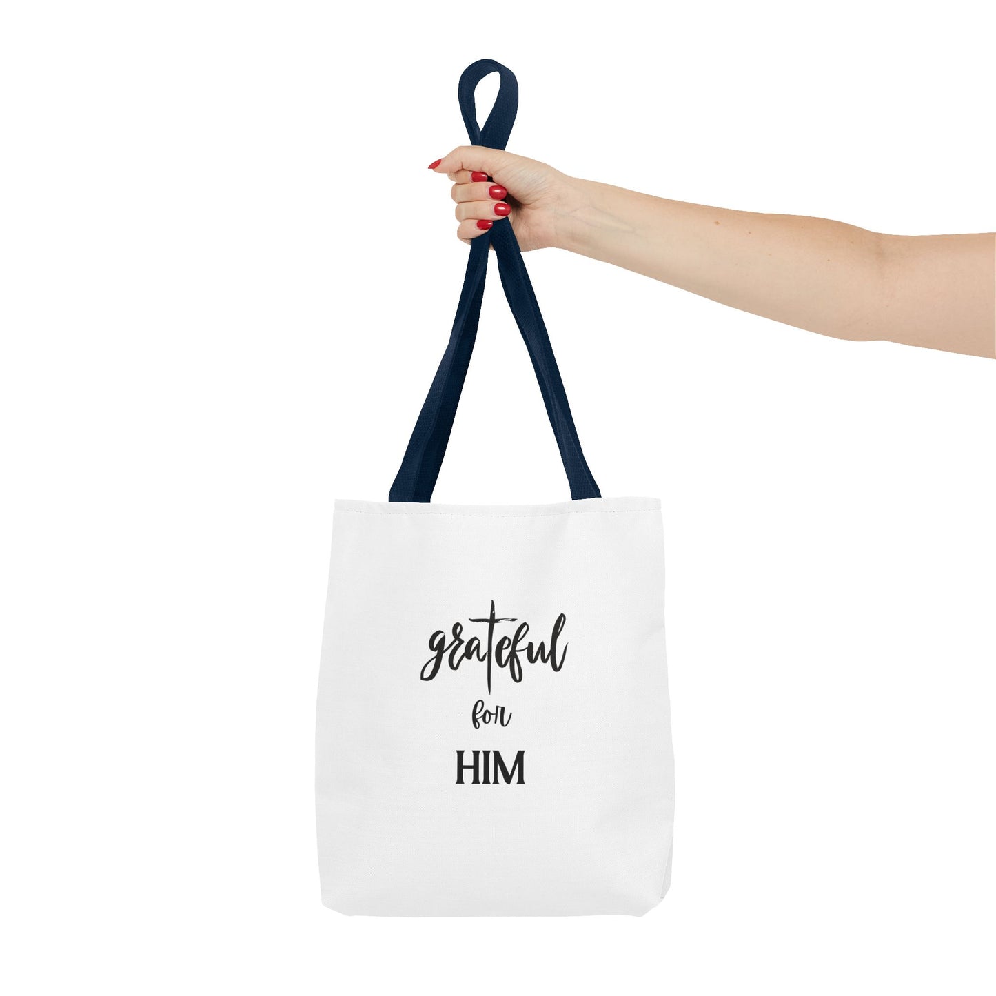 Unisex GraTeful For Him Faith Bible Study Reusable Lunch Bag Everyday Carry Tote Bag