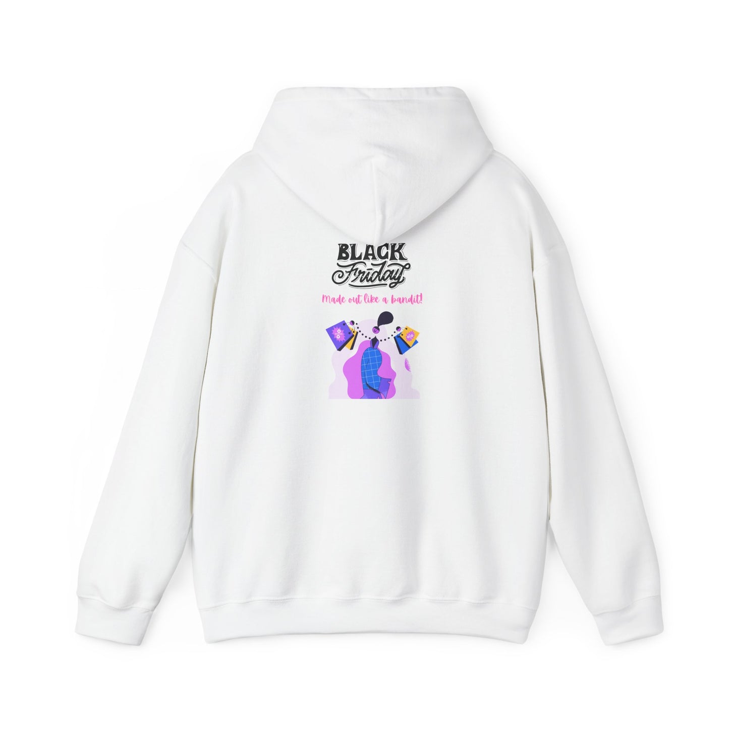 Unisex Black Friday Christmas Shopping Hooded Sweatshirt