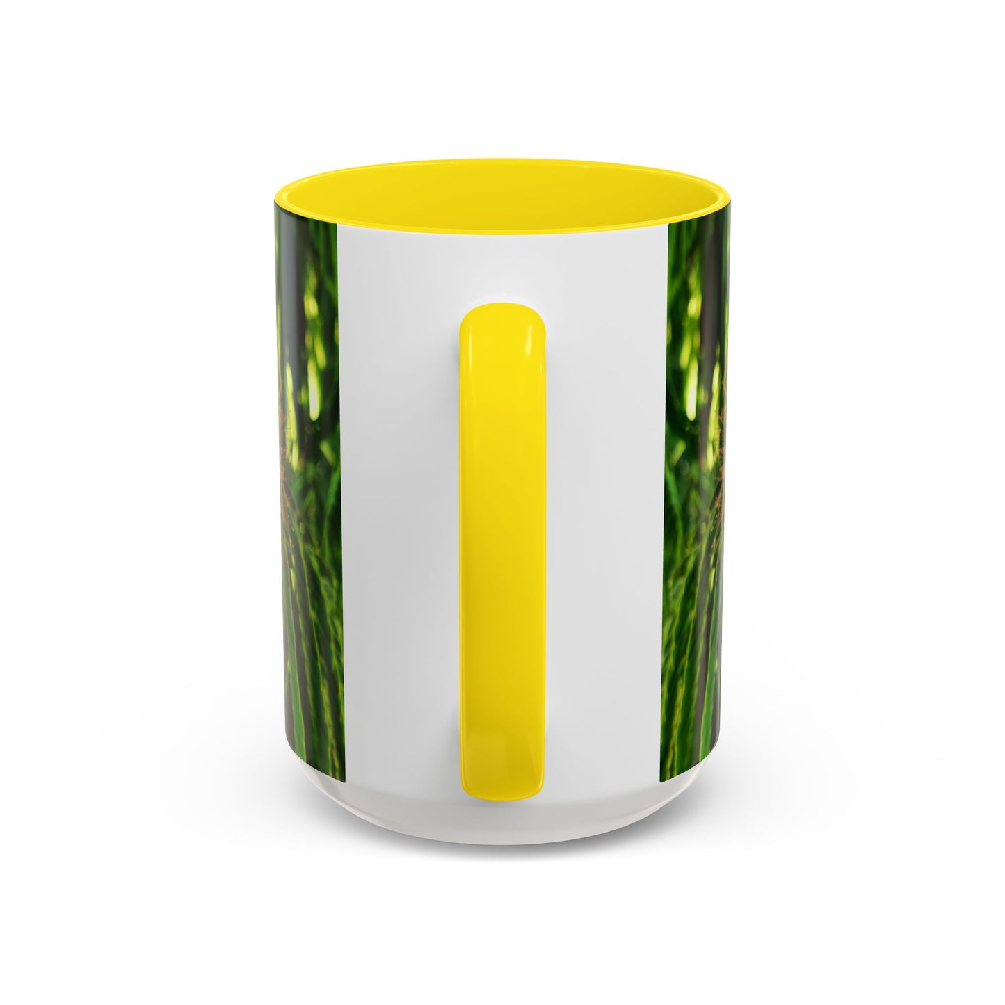 11oz /15oz Garden Themed Silk Blossom Plant Foliage Two Tone Coffee Mug