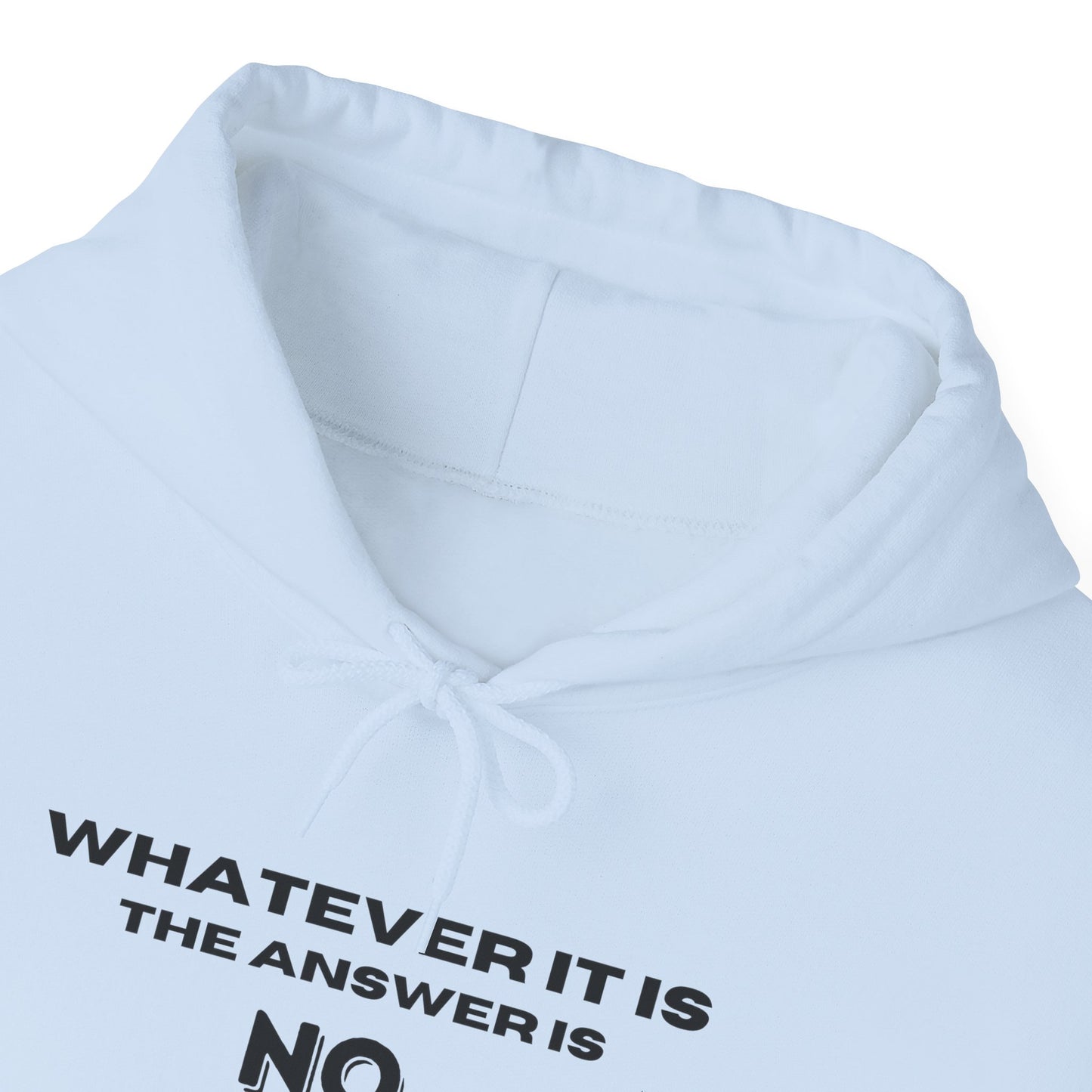 Self Love Motivational Mental Heath Awareness SAY NO Hooded Sweatshirt