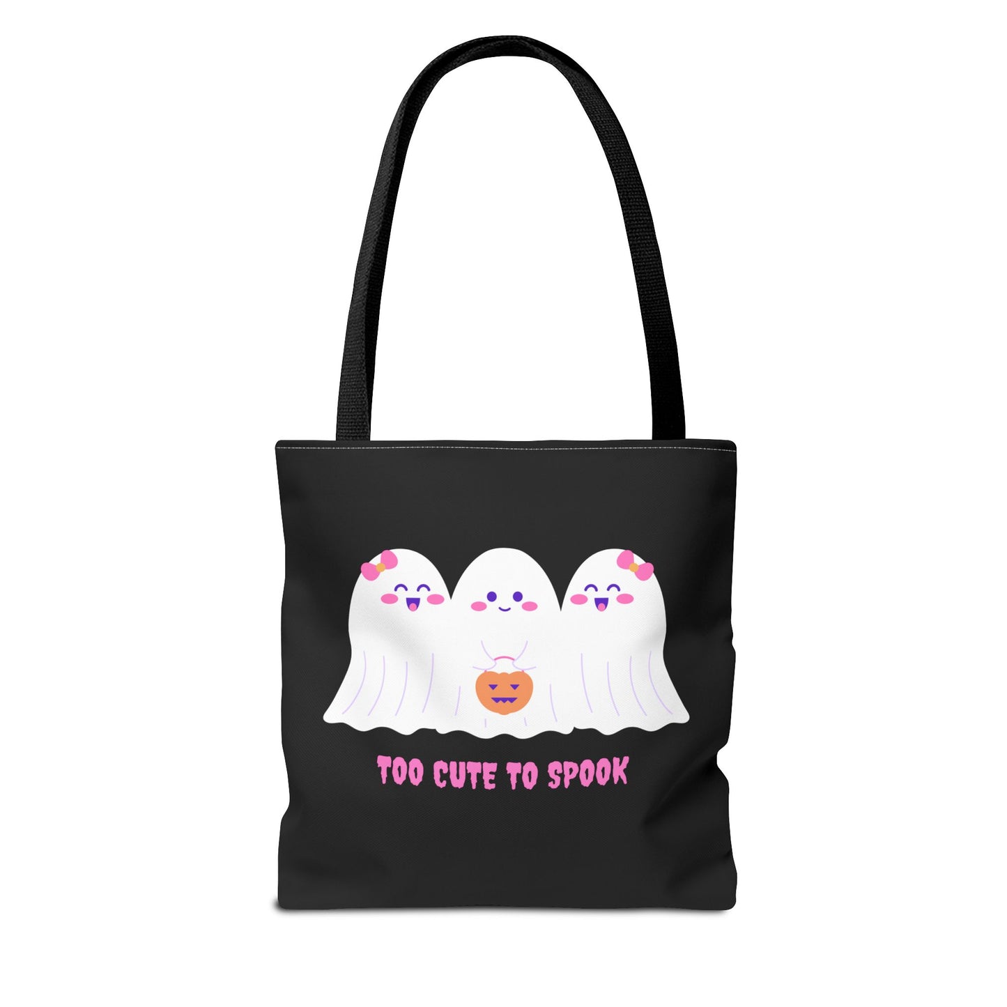 Cute Ghost Halloween Tote Bag Gift for Halloween Spooky Season Trick or Treating Bag Halloween Tote Fall Tote Bag Cute Tote Gift Idea