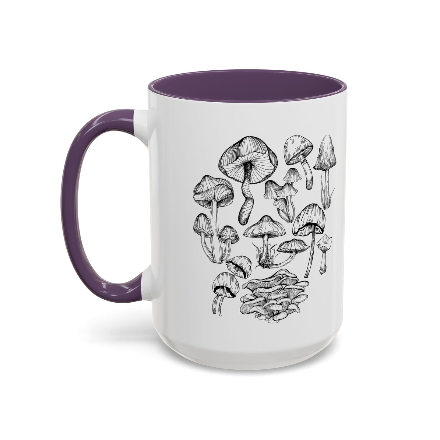 11oz/15oz Mushroom Lover Fungi Print Toadstool Coffee Mug