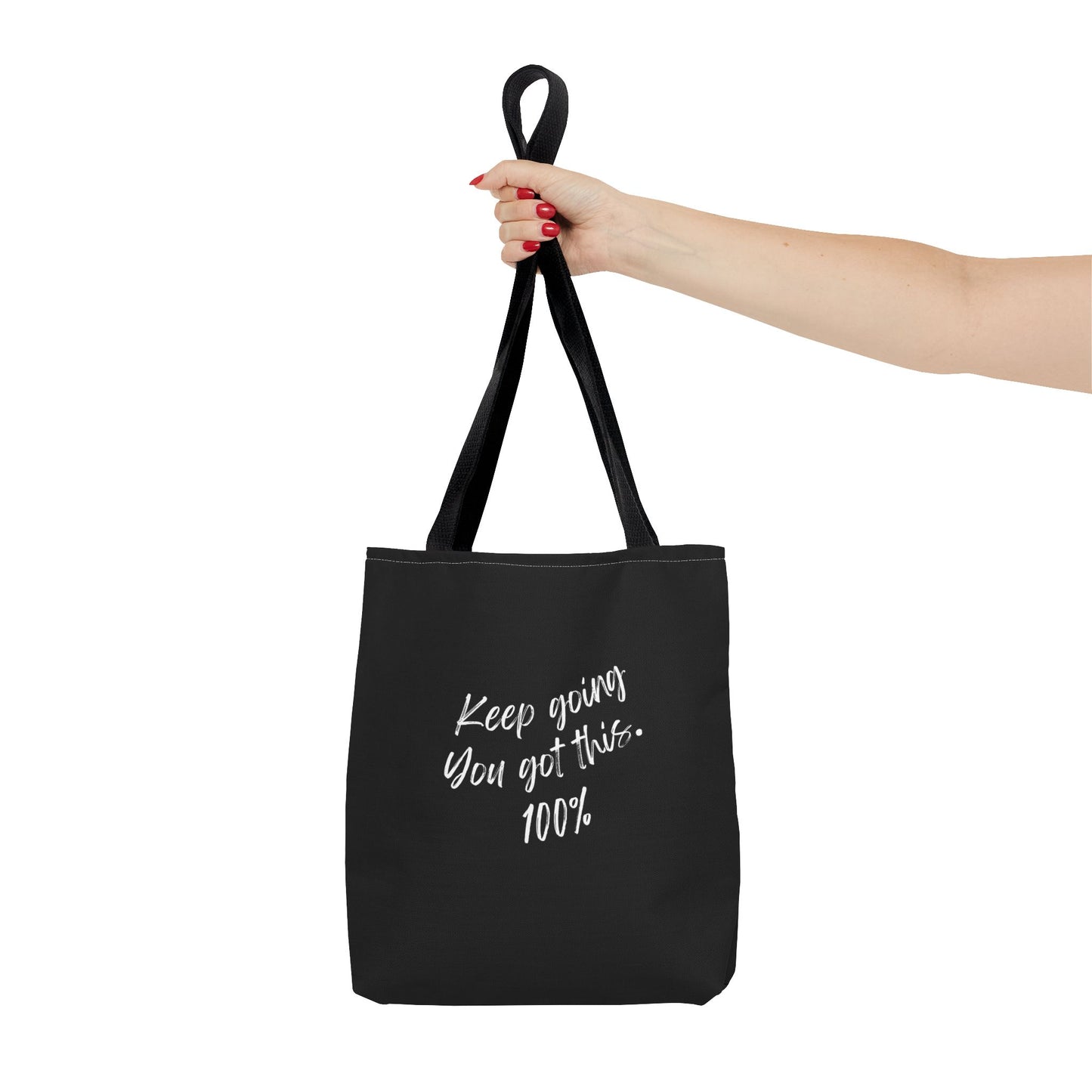 Unisex Positive Motivational Words of Encouragement Mental Health Awareness Reusable Tote Bag
