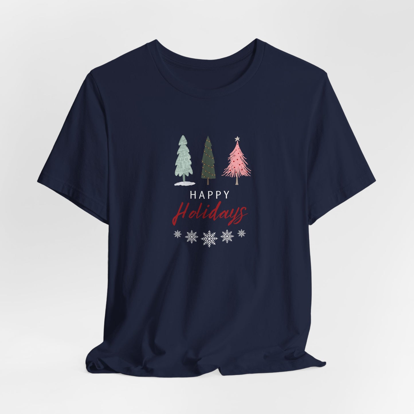 Unisex Jersey Short Sleeve Happy Holidays Seasons Greetings Fall T-Shirt