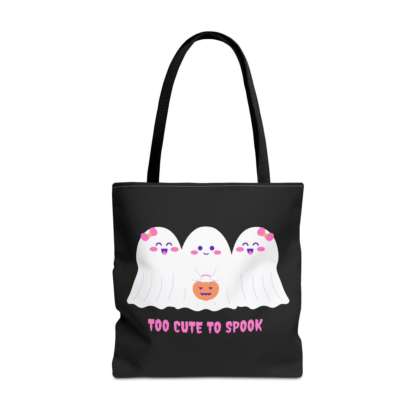 Cute Ghost Halloween Tote Bag Gift for Halloween Spooky Season Trick or Treating Bag Halloween Tote Fall Tote Bag Cute Tote Gift Idea