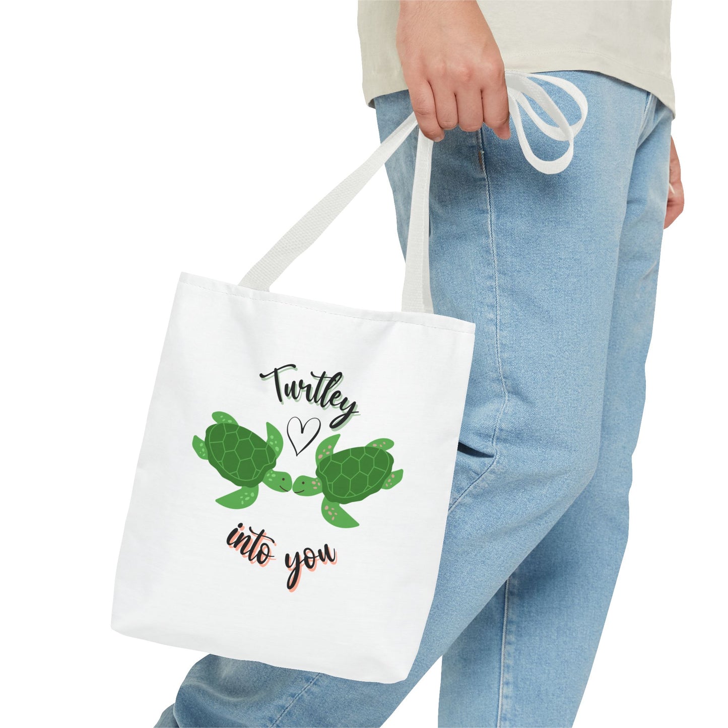 Unisex Cute Turtle Lover Turtley Into You Tote Bag