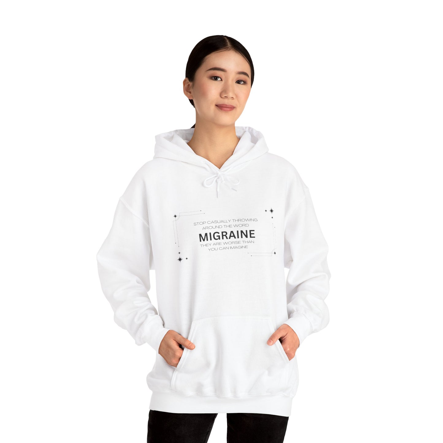 Unisex Migraine Day Invisible Illness Warrior Hooded Sweatshirt