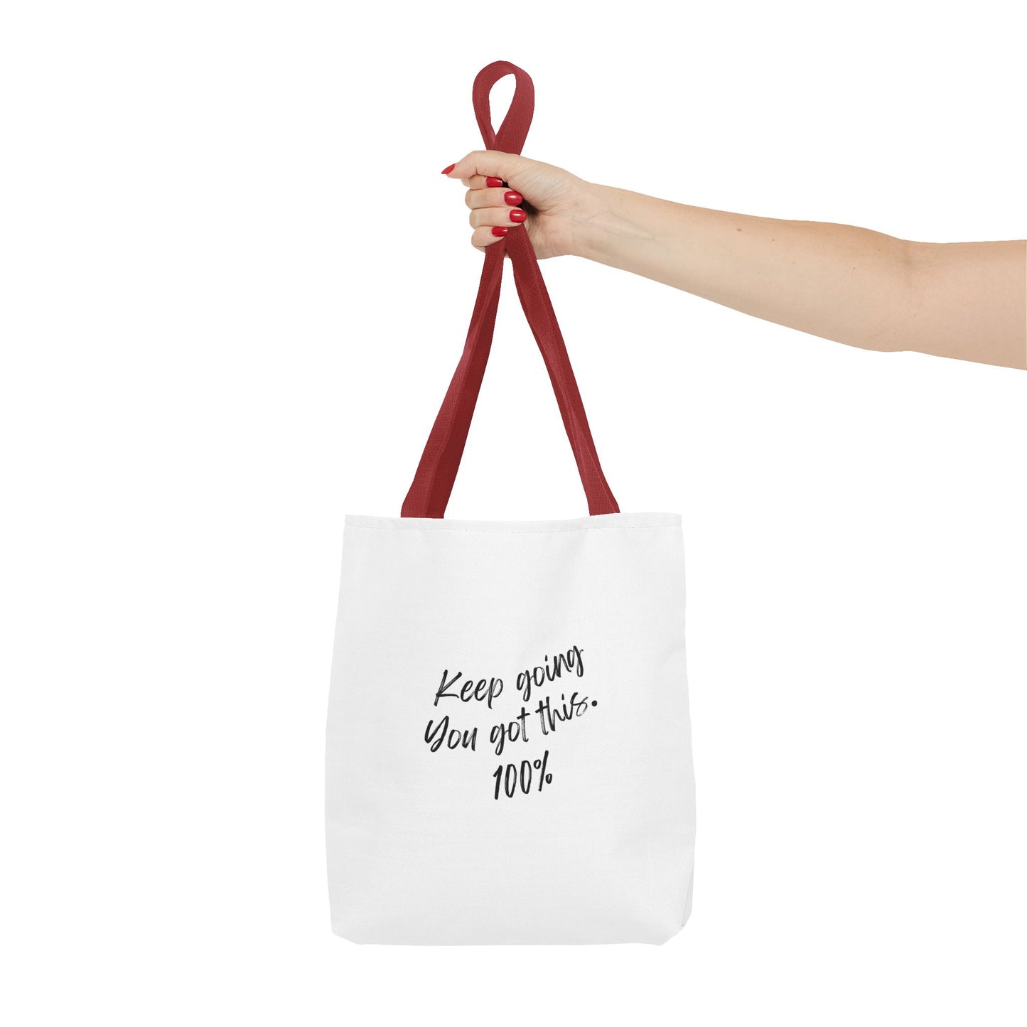 Unisex Positive Motivational Words of Encouragement Mental Health Awareness Reusable Tote Bag