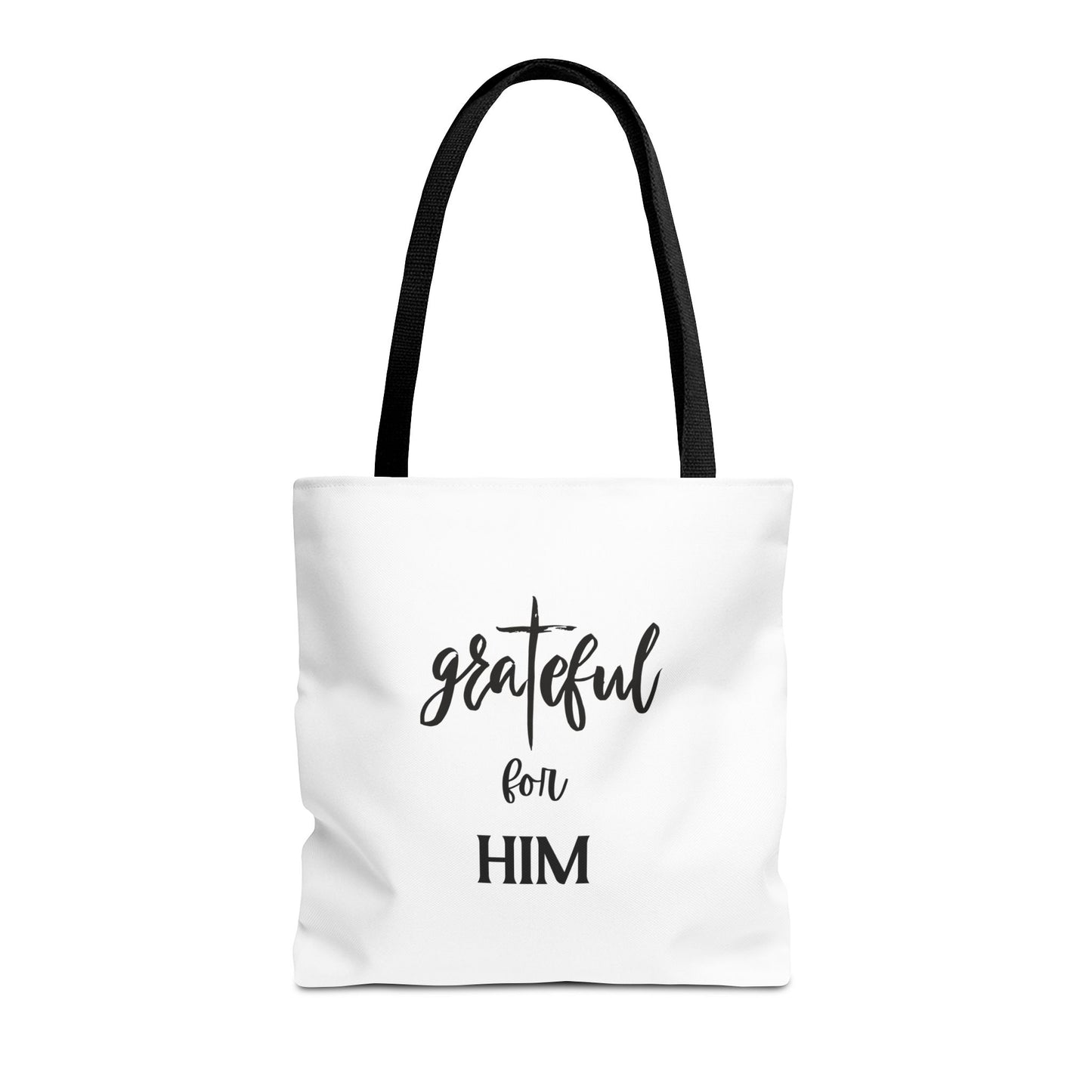 Unisex GraTeful For Him Faith Bible Study Reusable Lunch Bag Everyday Carry Tote Bag