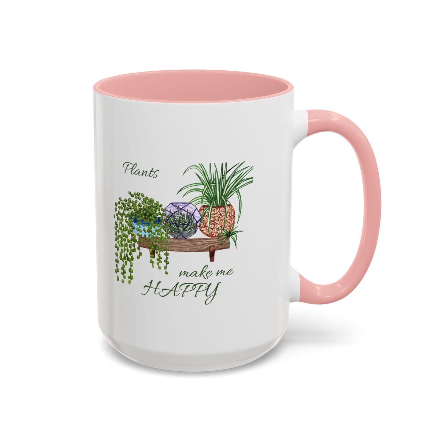 11oz/15oz Garden Themed Plants Make Me Happy Coffee Mug