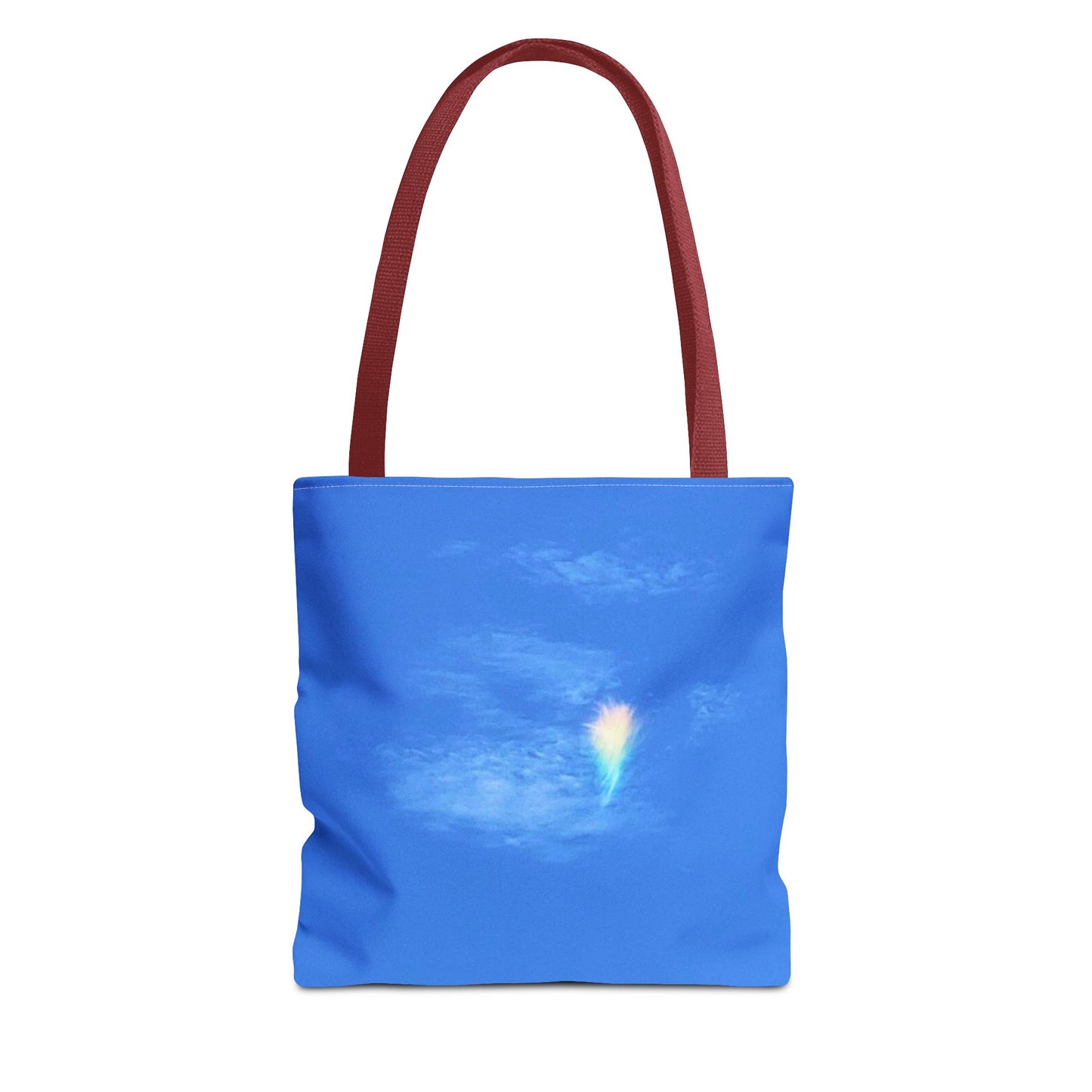 Unisex Fire Rainbow Sky Blue All Over Print Tote Bag