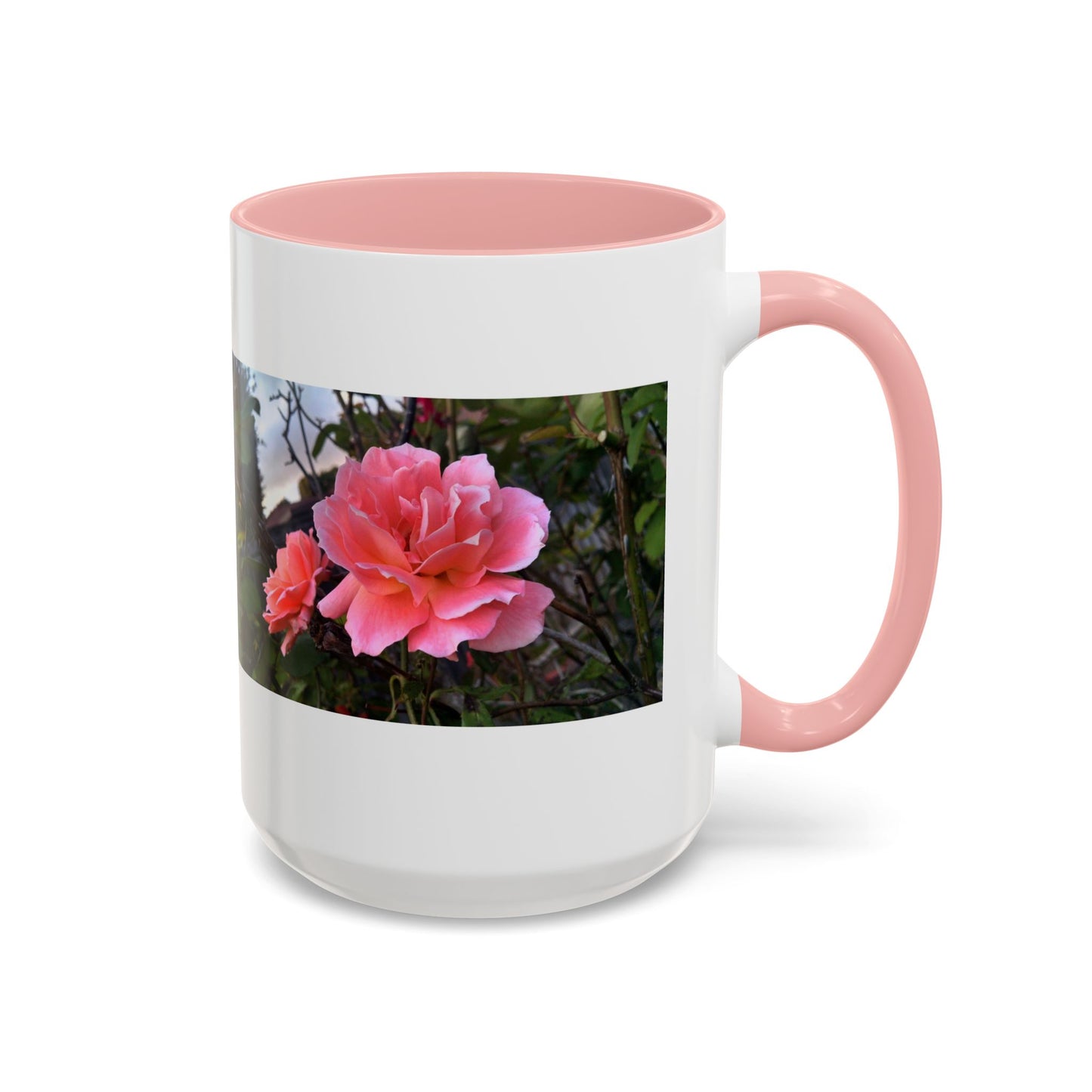 11oz/15oz Garden Themed Double Delight Rose Coffee Mug