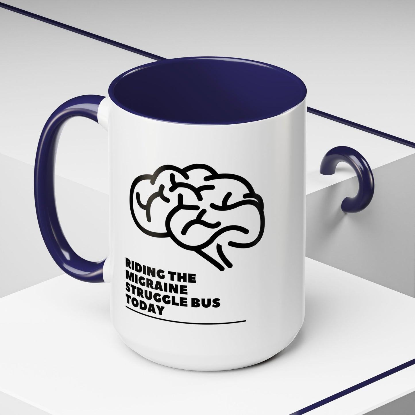 11oz/15oz Migraine Day Invisible Illness Warrior Riding The Migraine Struggle Bus Coffee Mug