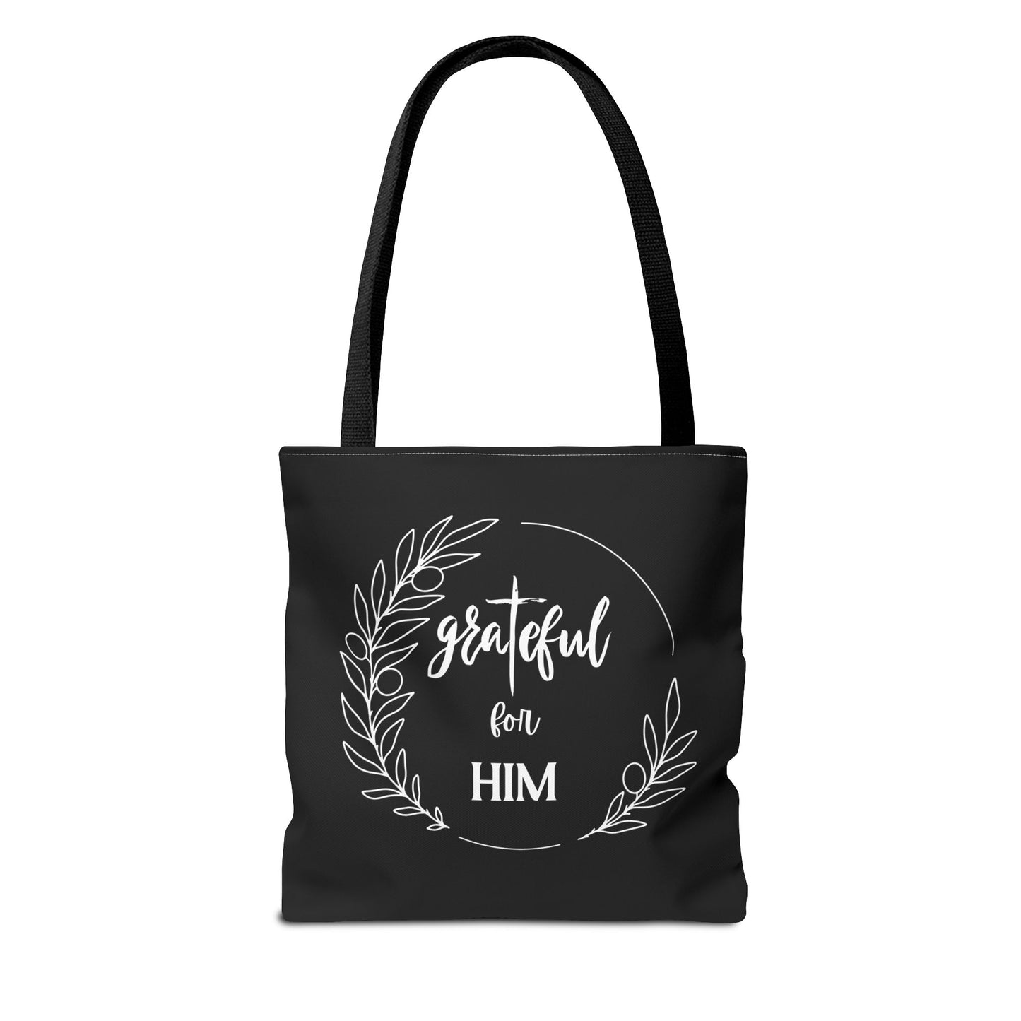 Unisex graTeful For Him Round Motif Tote Bag