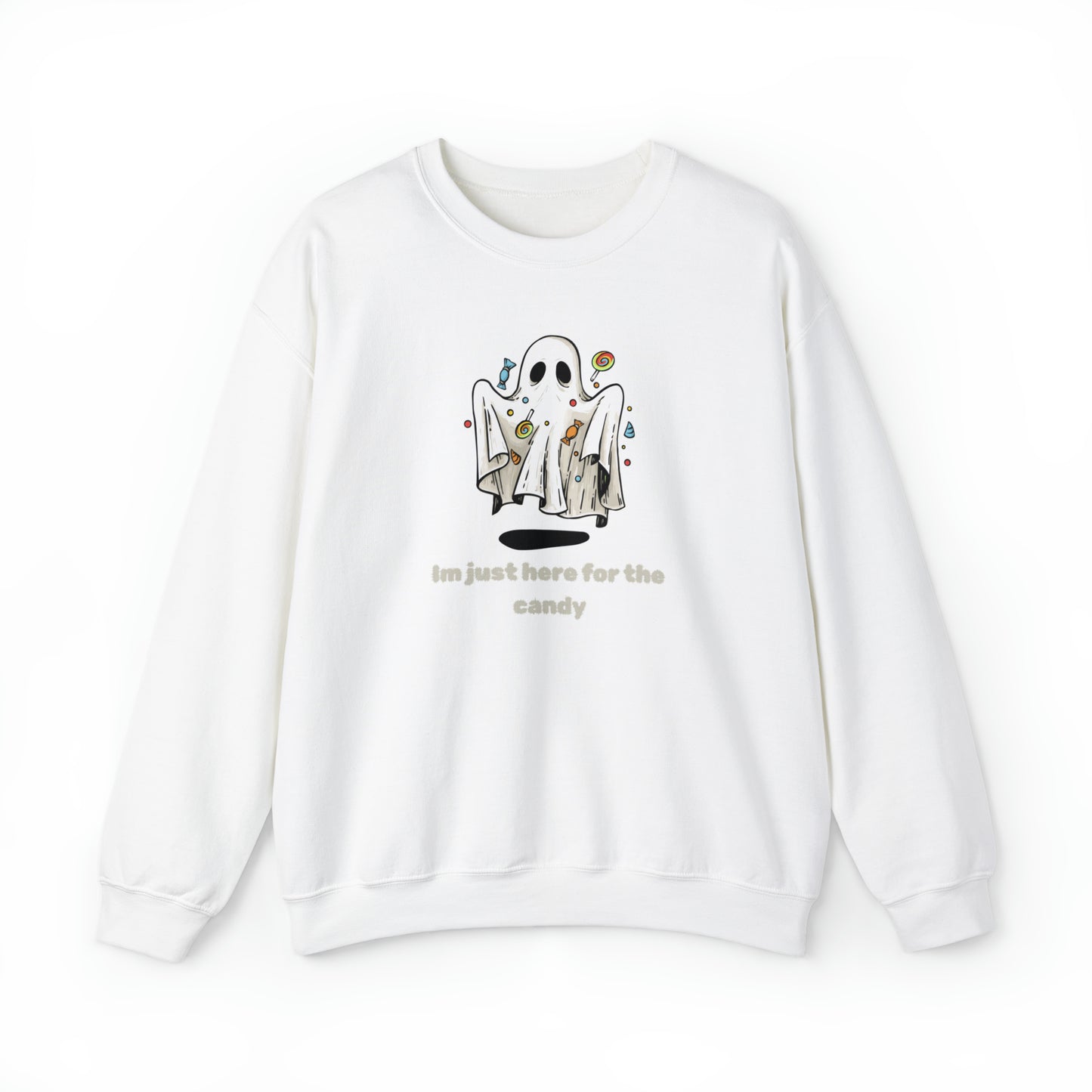 Unisex Cute Ghost Im Just Here for The Candy Sweatshirt