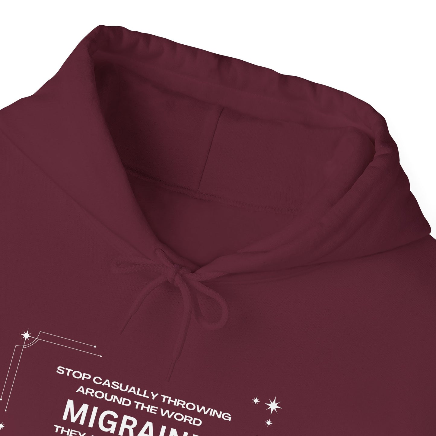 Unisex Migraine Day Invisible Illness Warrior Hooded Sweatshirt