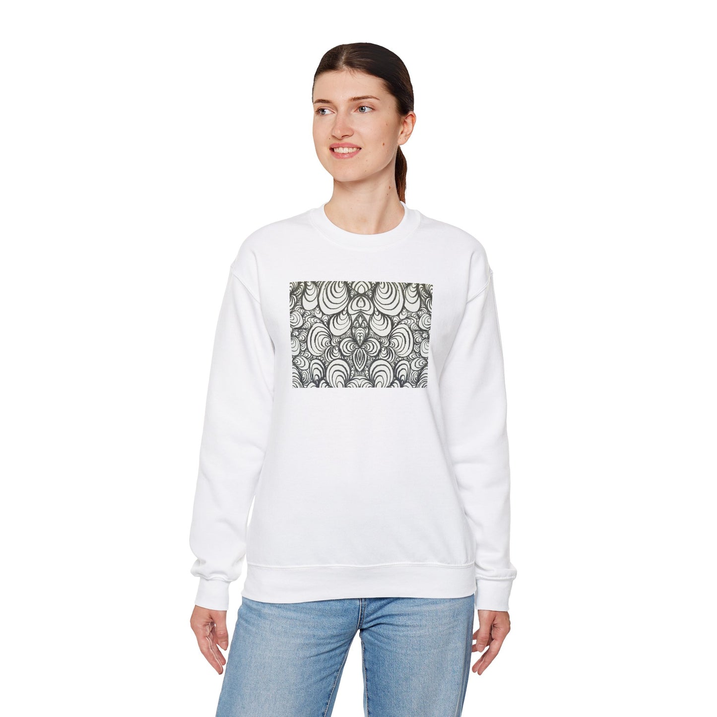 Unisex Original Line Art Sweatshirt - Puzzle Panels 1
