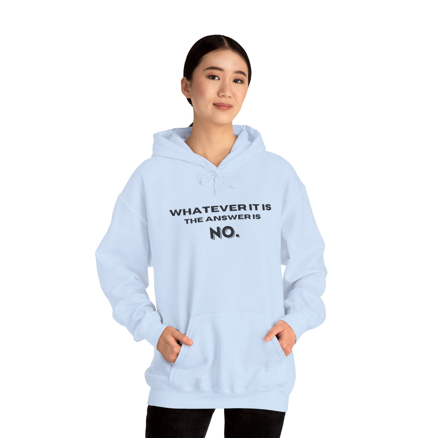 Self Love Motivational Mental Heath Awareness SAY NO Hooded Sweatshirt