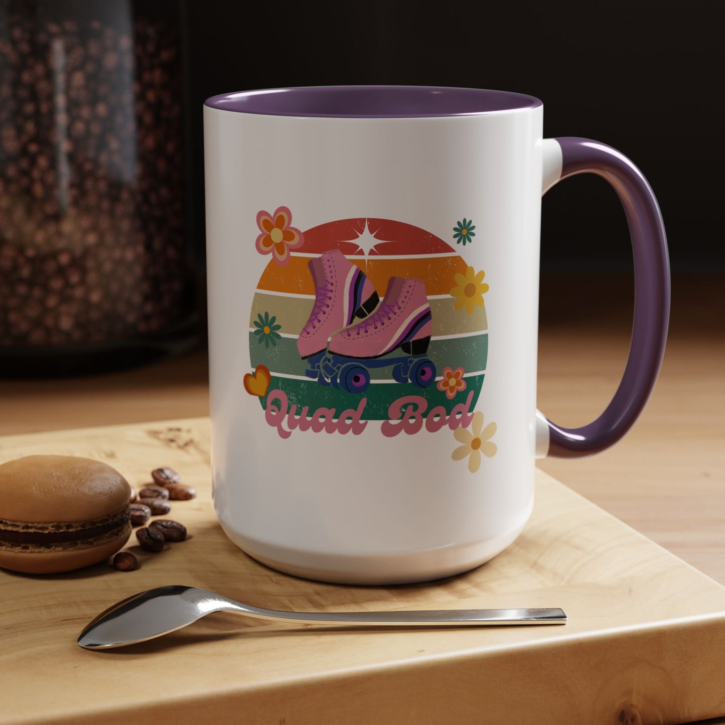 11oz/15oz Retro Vibes Roller Skate Quad Bod Coffee Mug