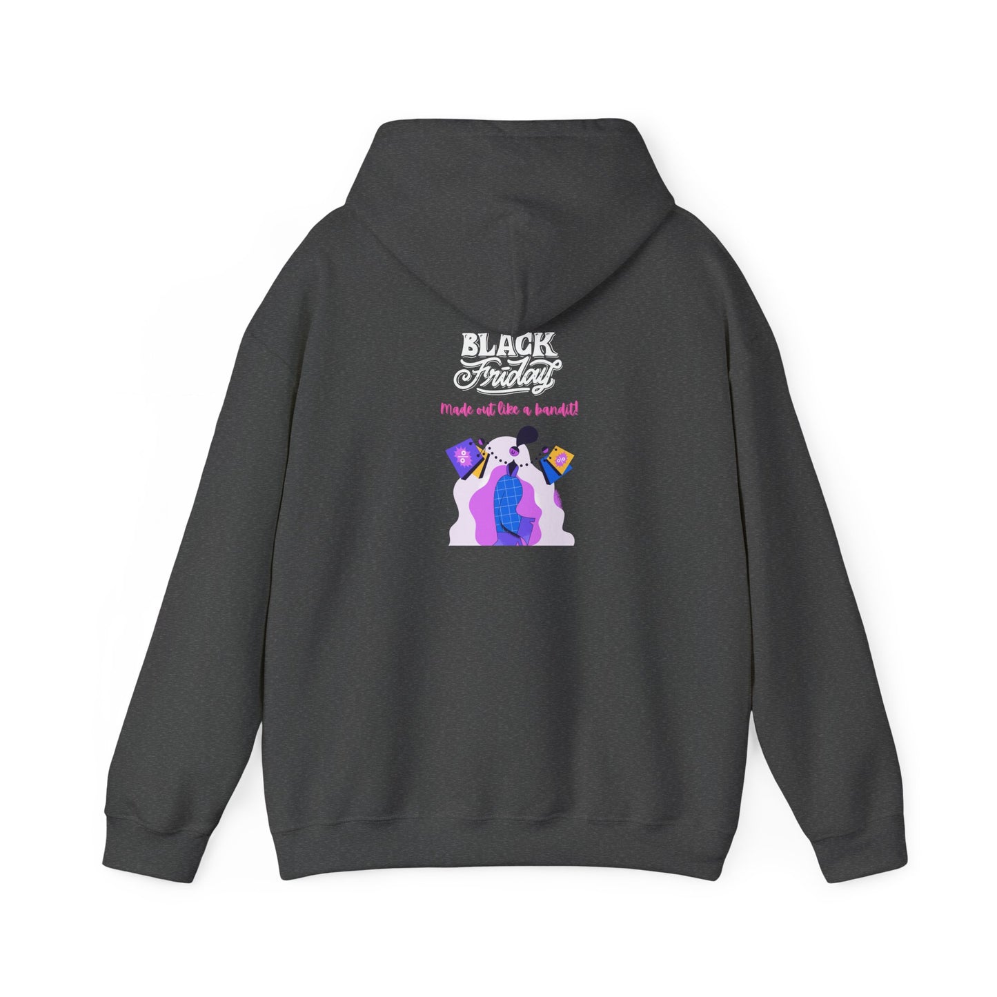 Unisex Black Friday Christmas Shopping Hooded Sweatshirt