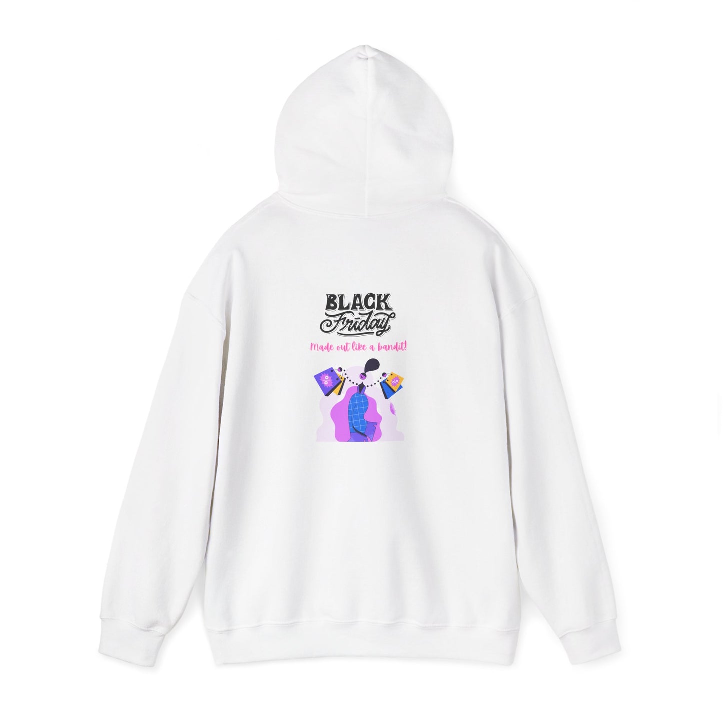 Unisex Black Friday Christmas Shopping Hooded Sweatshirt